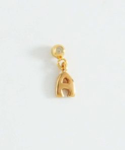 Collares Moon | Charms Letter Oro