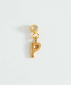 Collares Moon | Charms Letter Oro