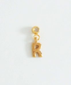 Collares Moon | Charms Letter Oro