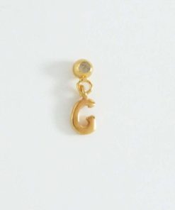 Collares Moon | Charms Letter Oro