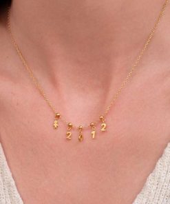 Collares Moon | Charm Coracao Oro