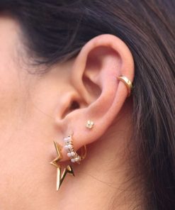 Pendientes Moon | Piercing Jiro Gold