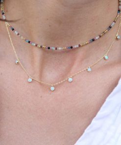 Collares Moon | Collar Opaline Gold