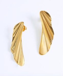 Pendientes Moon | Pendientes Mento Oro Maxi