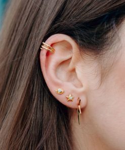 Pendientes Moon | Pendiente Adak Gold