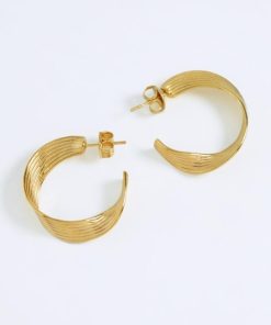 Pendientes Moon | Aros Hatlar Maxi Oro