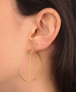 Colecciones Moon | Aros Gun Oro